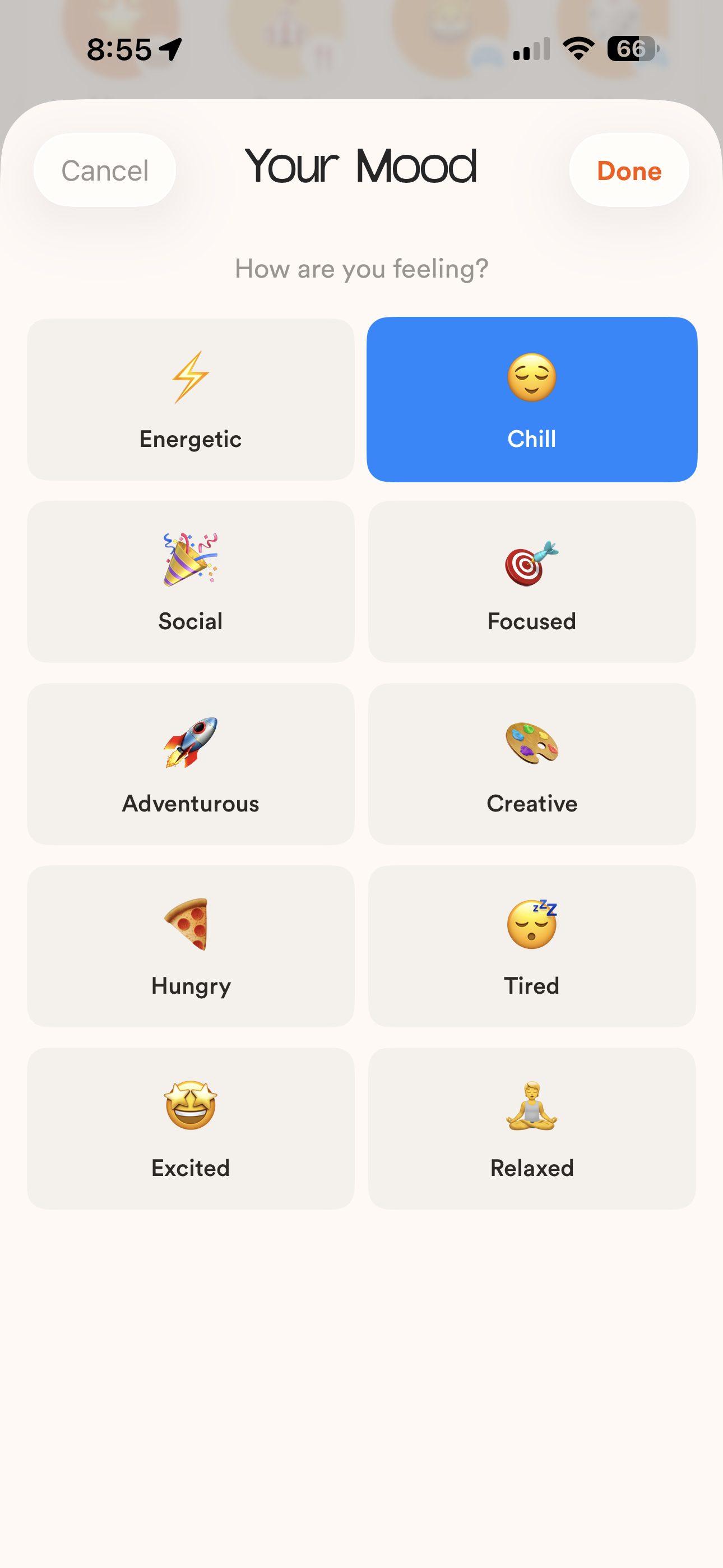 Mood Selection
